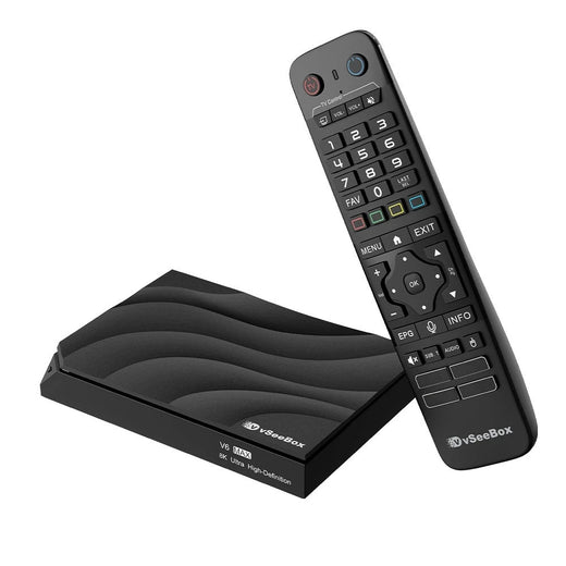 vSeeBox V6 Max — Android TV Box, No Monthly Fees