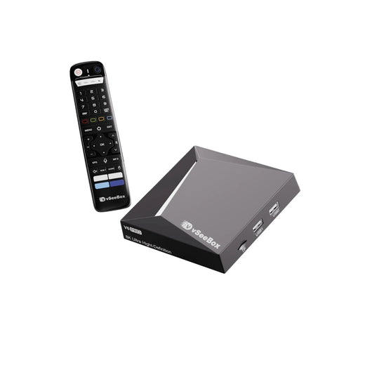 vSeeBox V6 Pro — Android TV Box, No Monthly Fees
